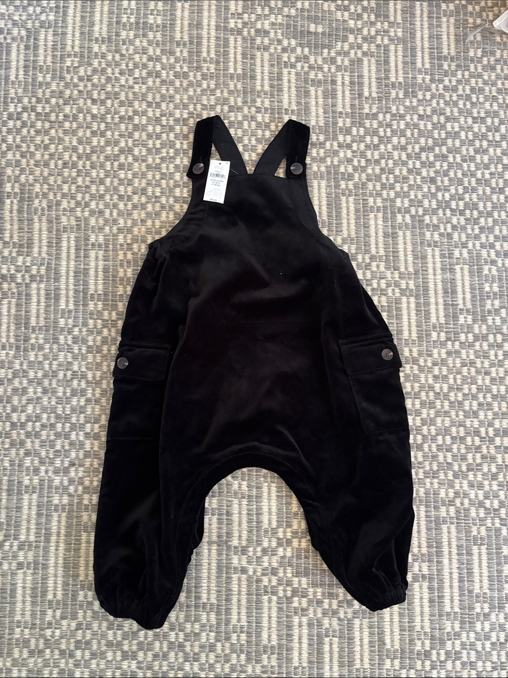 Banana Republic Black Velvet Kids Overalls